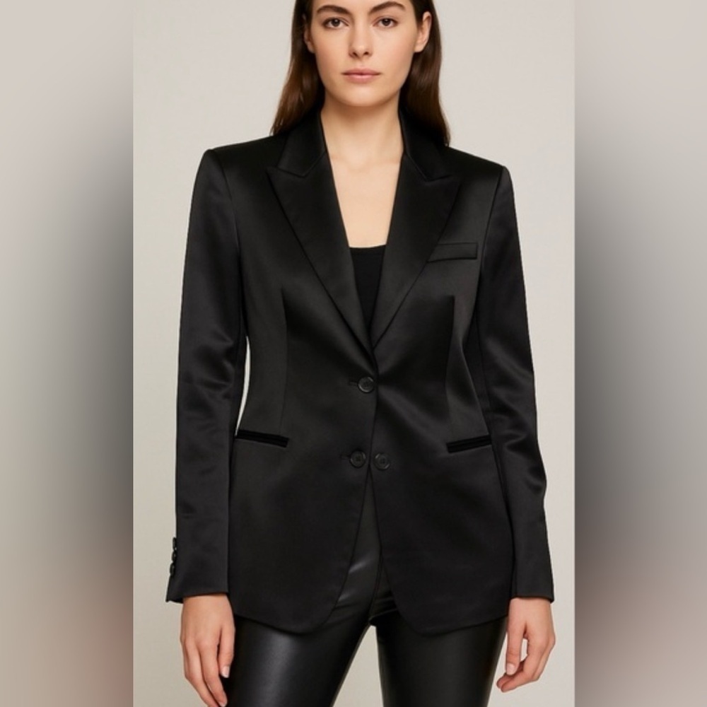 RtA Minimalist Tailored Blazer Size 40/ US 8 Luxury Acetate Viscose NWT